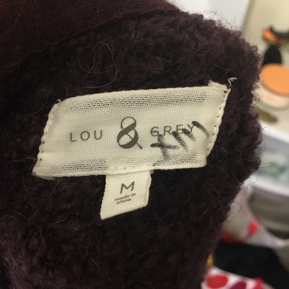 LOFT Lou & Grey Purple Long Cozy Sweater Size M - Picture 6 of 14